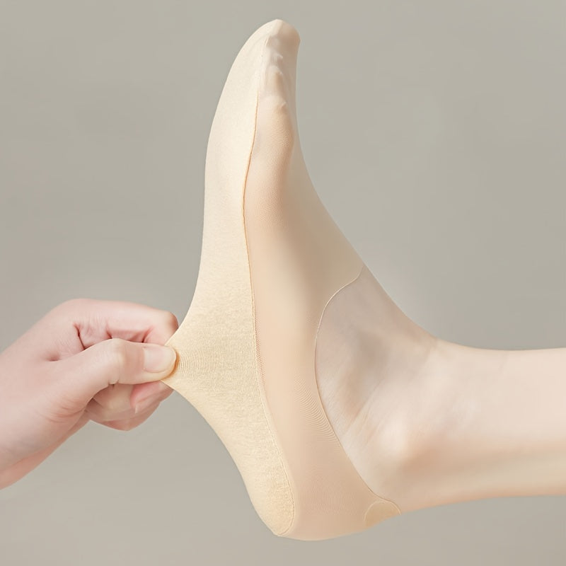 Women Invisible Boat Socks Set of 1 or 4 Pairs Low-Cut Shallow Design Summer Thin Knit