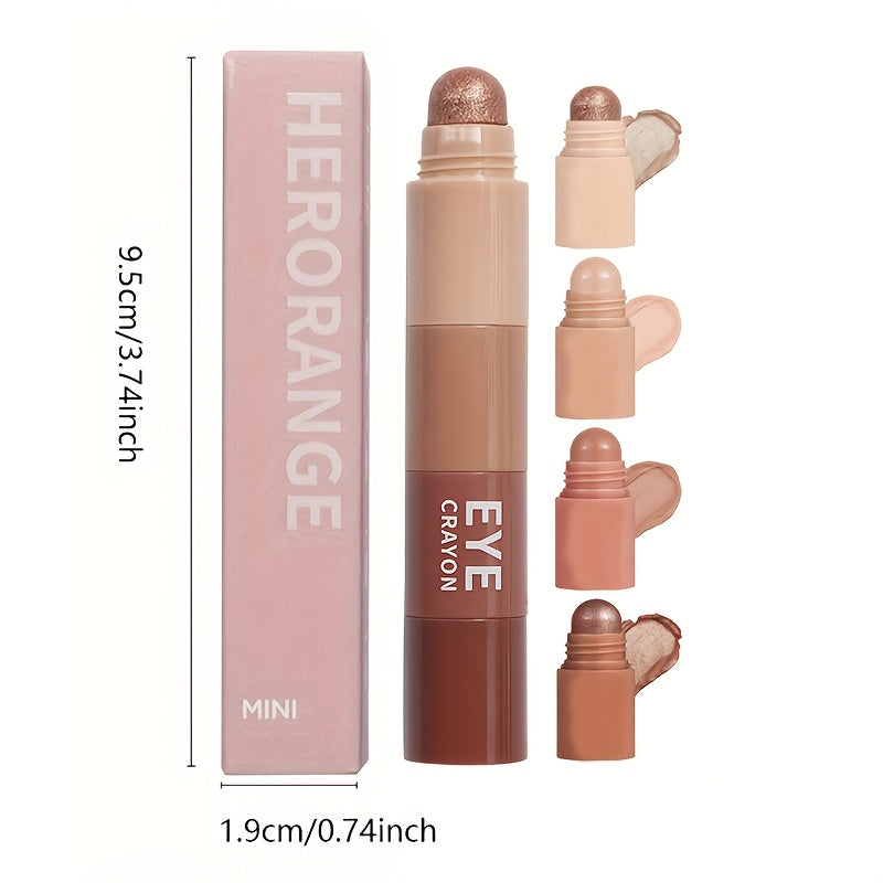 Crema de ojos para mujeres y lápiz de sombra de ojos multicolor tamaño mini de viaje