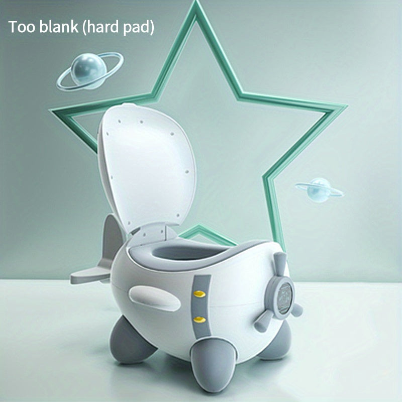 Cartoon Airplane Potty Training Seat for Babies and Toddlers with Stability and Comfort