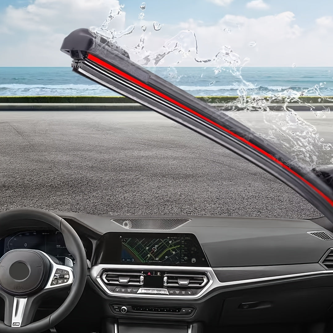 All-Season Car Wiper Blades 6-Layer Adhesive Stabilizer Quiet Durable