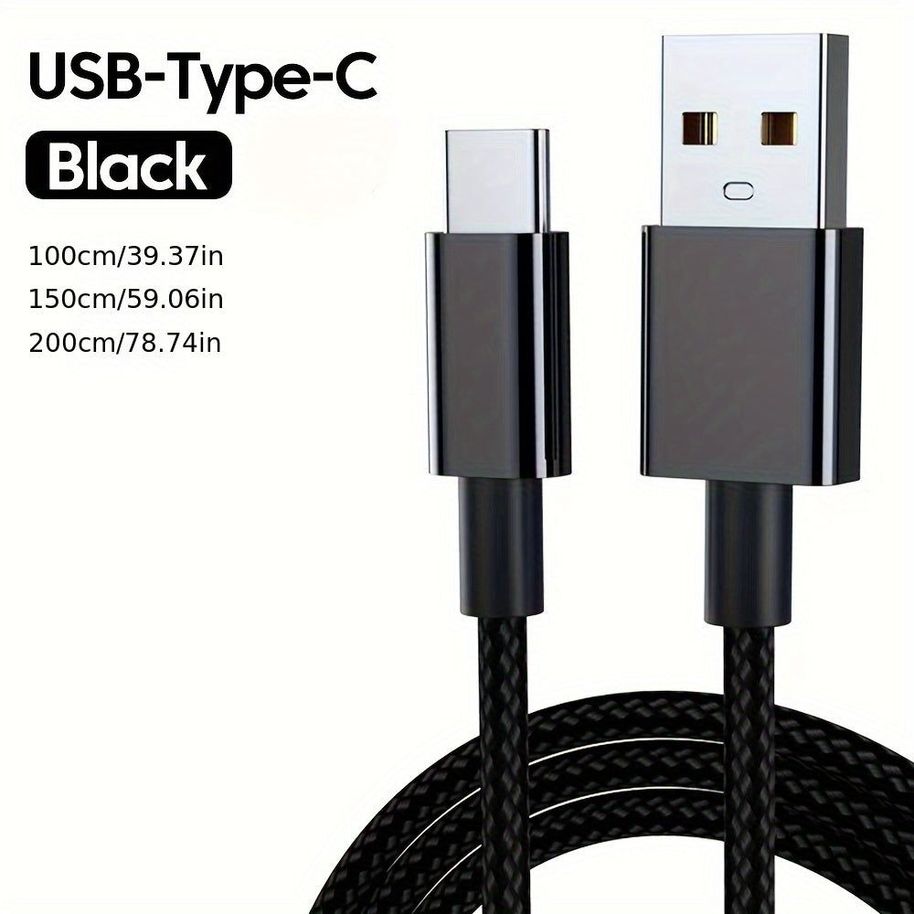 120W 6A USB Type C Charging Cable for Data Transfer and Fast Charging