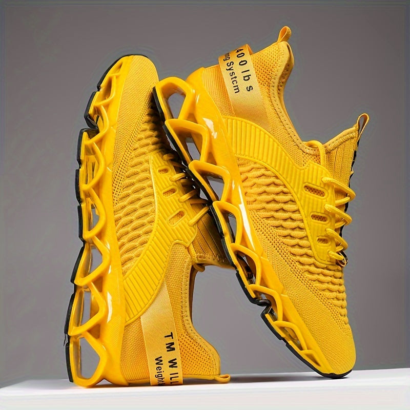 Men's Breathable Mesh Sneakers All-Season Casual Running Shock-Absorbing Shoes