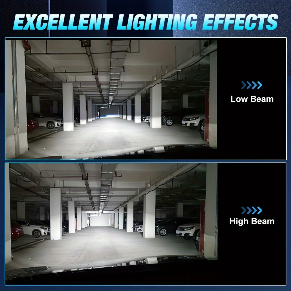 2 Pack LED Car Headlight Bulbs H7 60W 20000lm Bright White 6500K