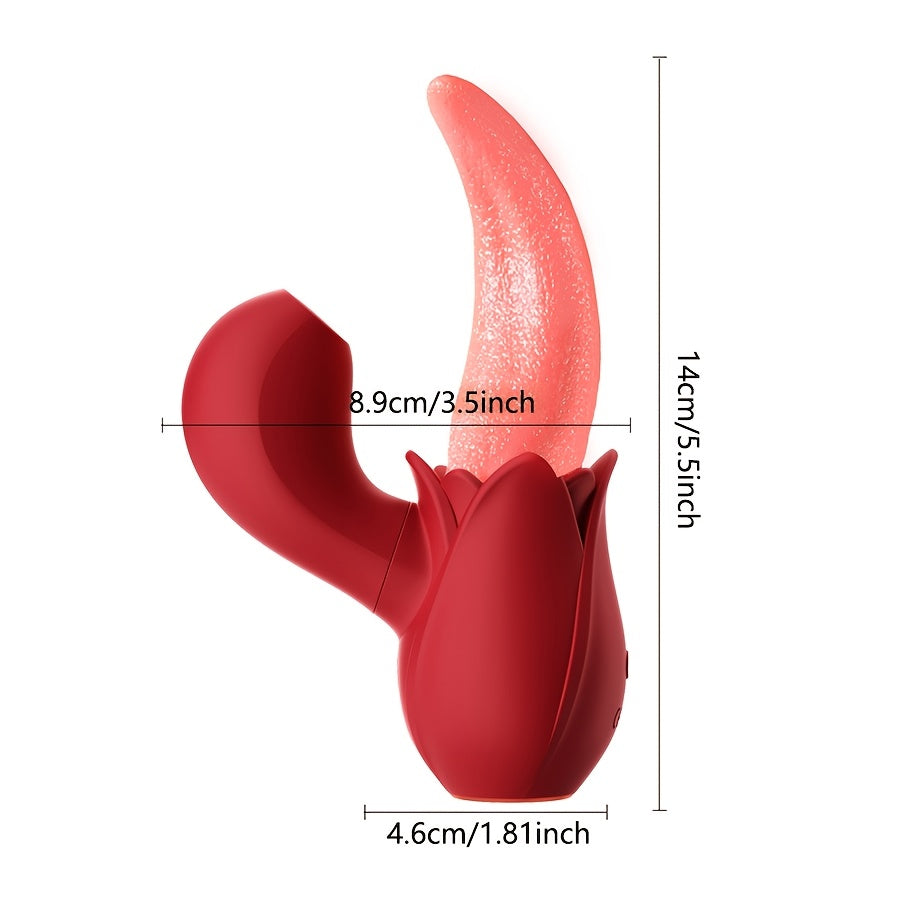 Ayollar uchun Lick Suck Vibrator Tunga Klitoral G-Spot Massager Sekso O'yinchoq