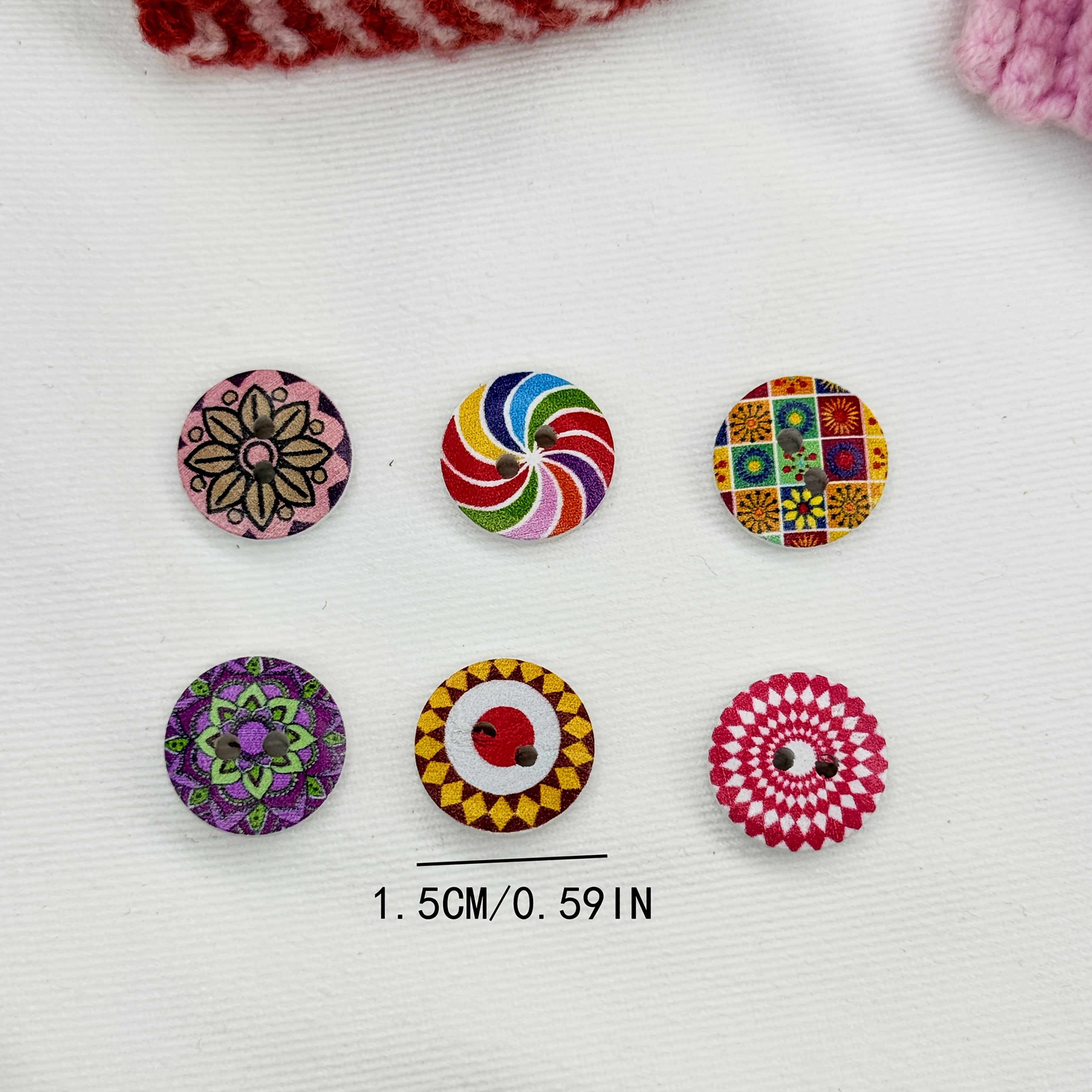 Набор разнообразных декоративных кнопок для рукоделия, белая основа, 108 штук для праздничных подарков