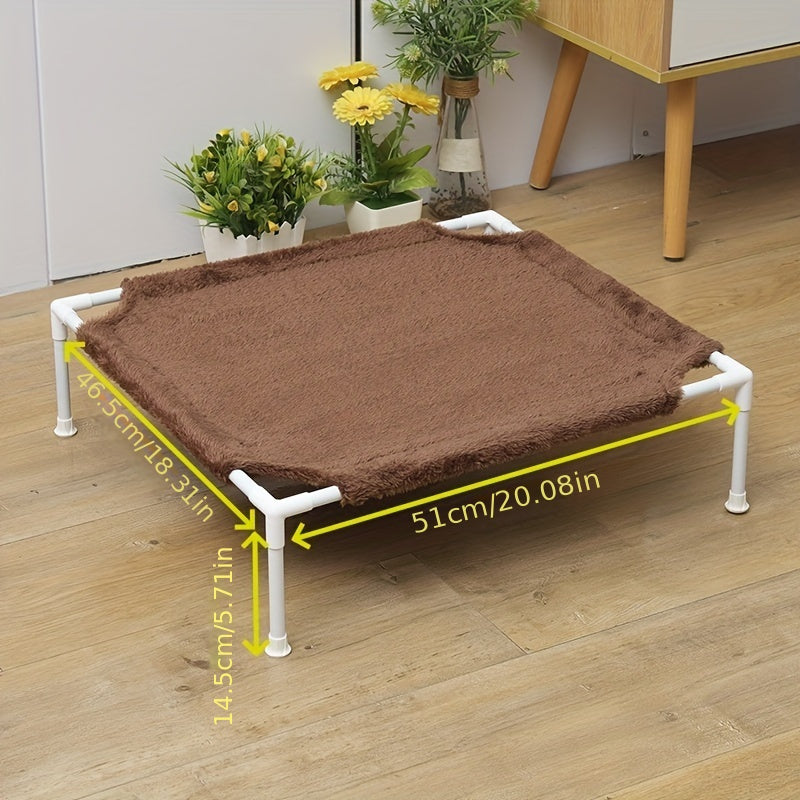 Cama hamaca para gatos con estructura metálica, desmontable, a prueba de humedad y lavable