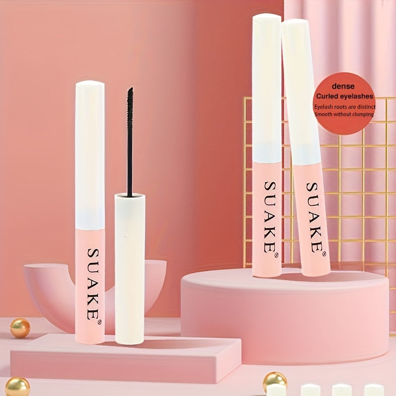 Máscara de pestañas a prueba de agua para mujeres, alargadora y resistente a las manchas