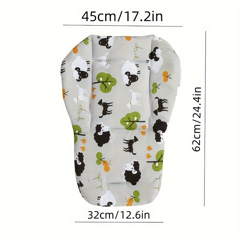 Baby Stroller Cushion Thickened Polyester Fiber Support Pad for Dining Chairs