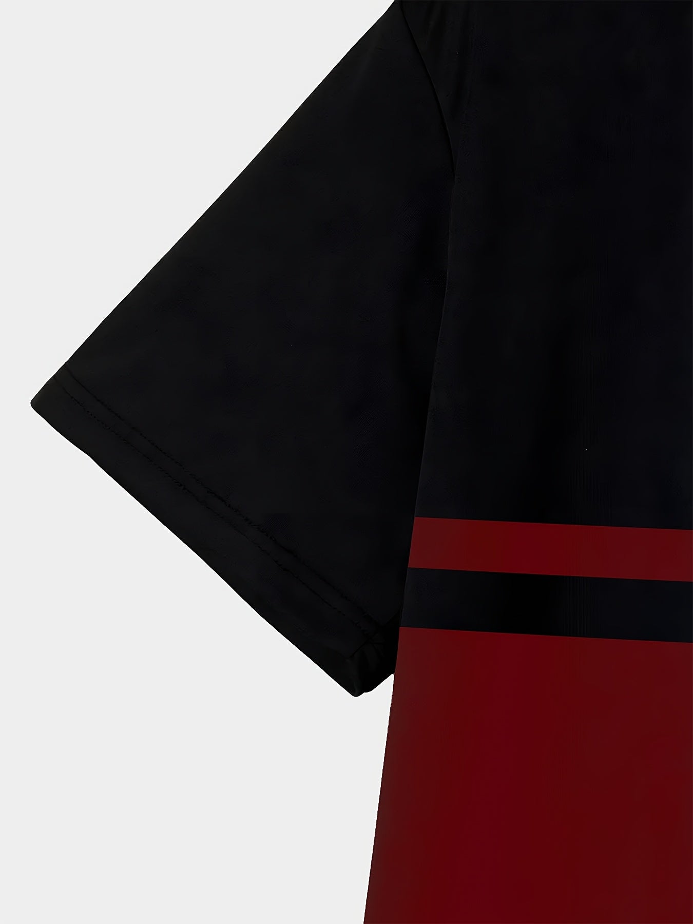 Men's 3D Crew Neck T-Shirt with Striped Pattern Polyester Knit Short Sleeve Casual