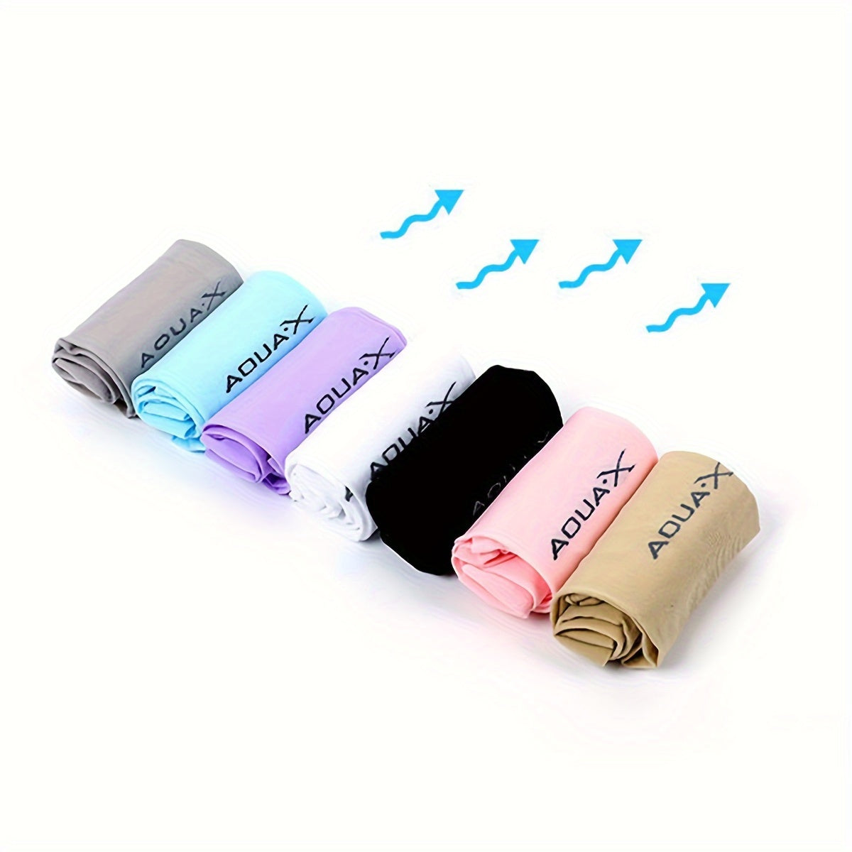 Mangas de brazo de tela de hielo de nylon elástico alto con protección UV para actividades al aire libre