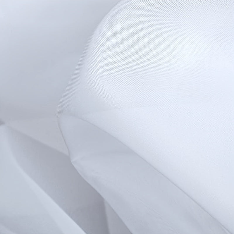 Cortinas de voile transparente blancas 54x84 pulgadas con bolsillo para barra para cocina, dormitorio, sala de estar