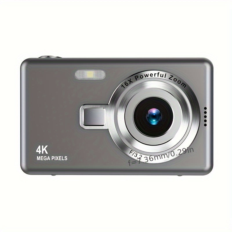 FHD 1080P Vlogging Camera with Auto-Focus 12MP 16x Digital Zoom 2.4-Inch TFT Screen Portable for Students