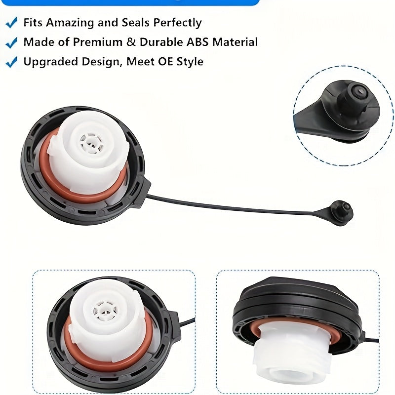 Fuel Cap Replacement for SUV Car Truck Gas Cap Protector Durable Black