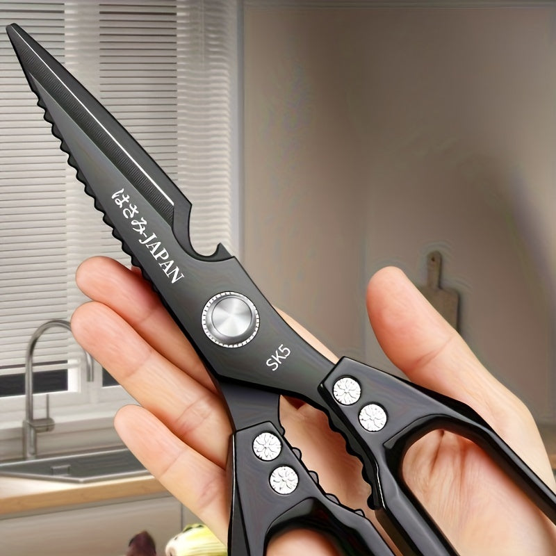 Tijeras de cocina de acero inoxidable para carne, aves, pescado, tijeras de uso pesado