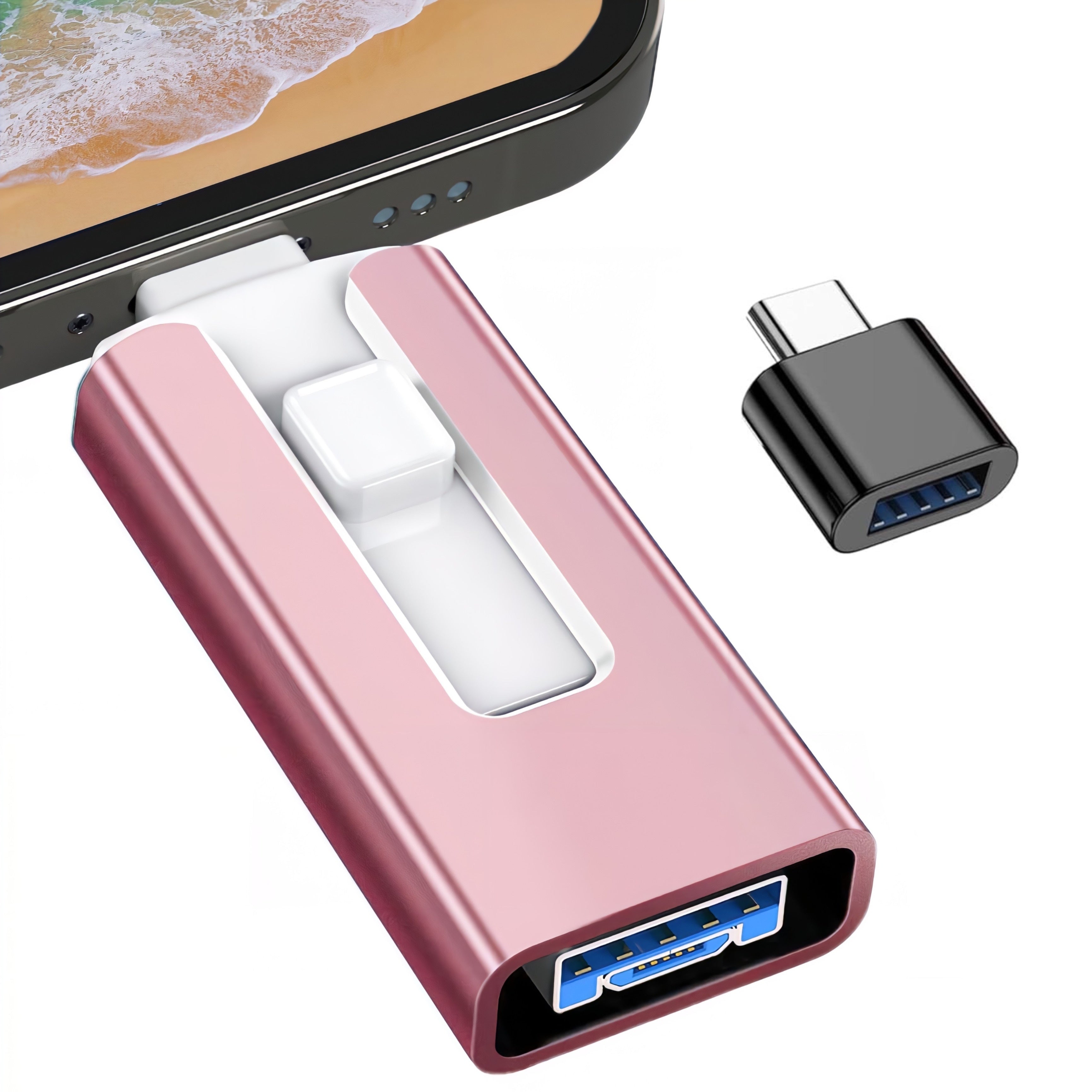 MFi Certified iPhone Photo Stick 64GB 128GB 256GB USB 3.0 External Storage