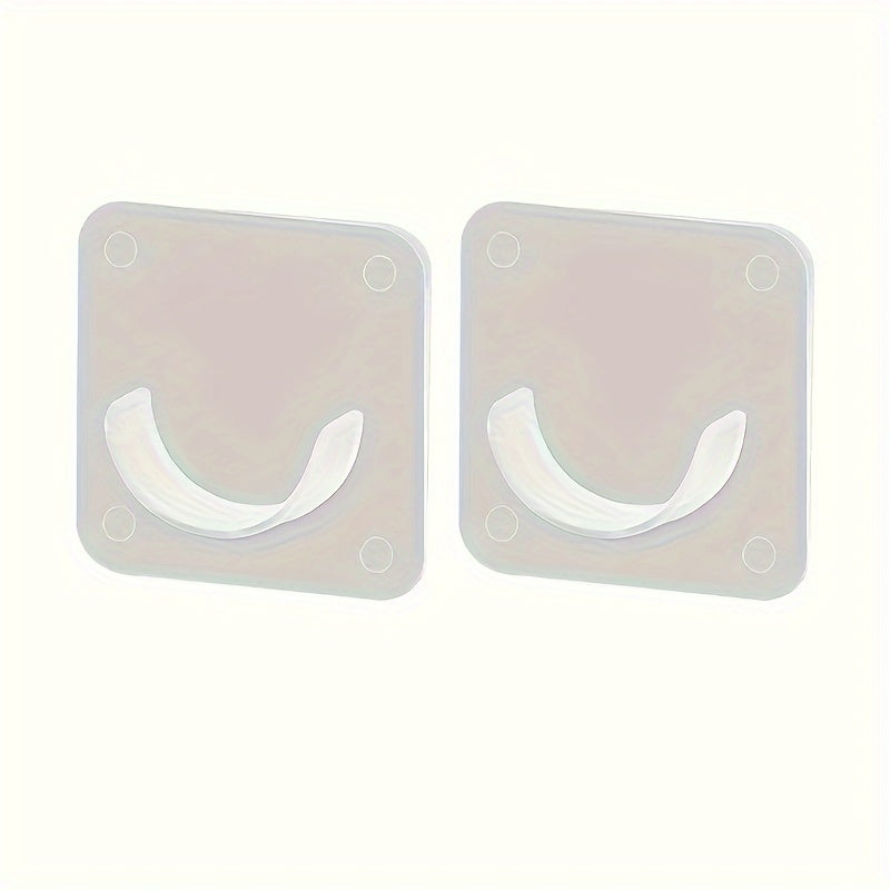 Juego de soportes transparentes para varillas sin taladro para cortinas, barras de ducha, ganchos adhesivos