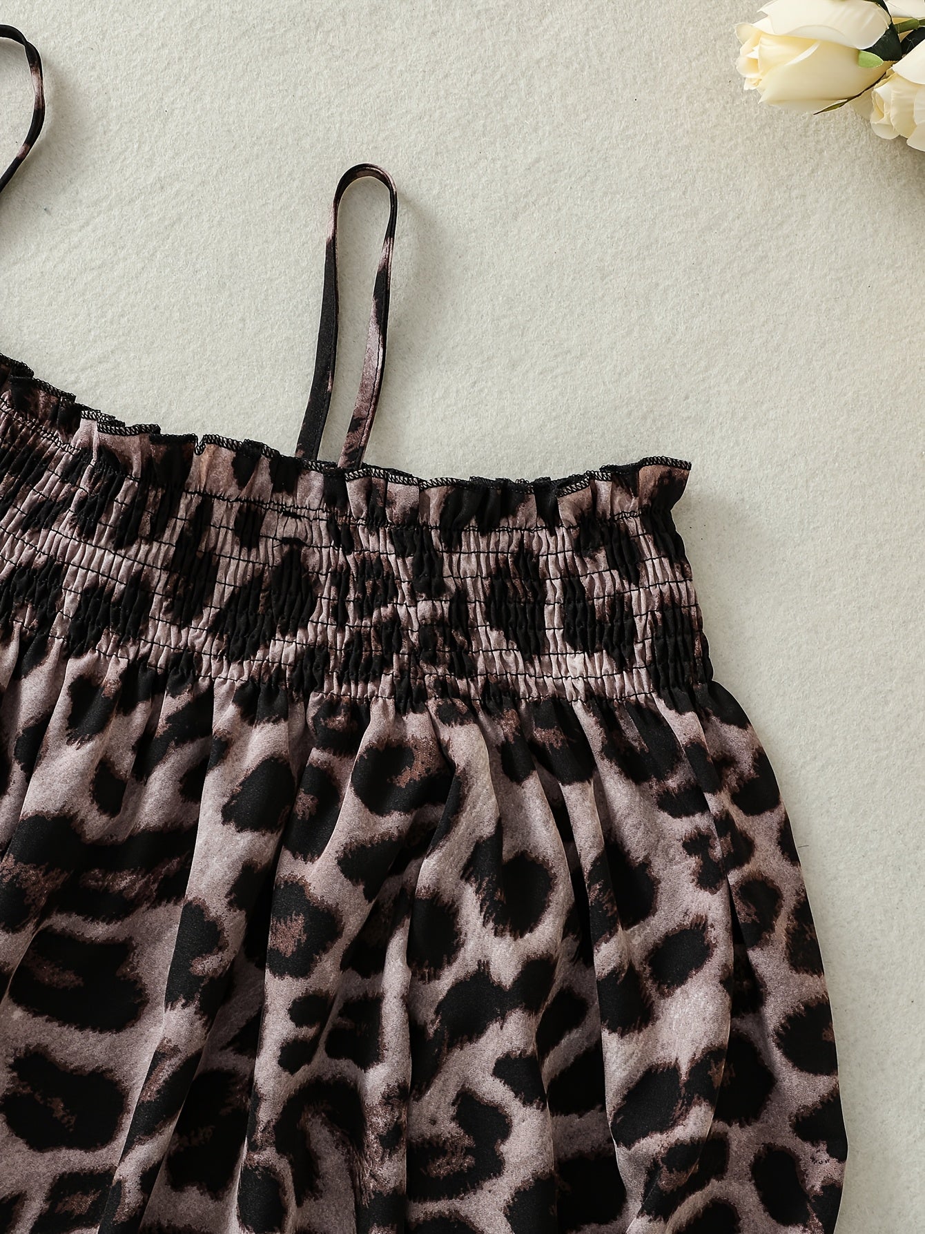 Leopard Print Off-Shoulder Blouse for Women with Asymmetrical Hem and Long Sleeves