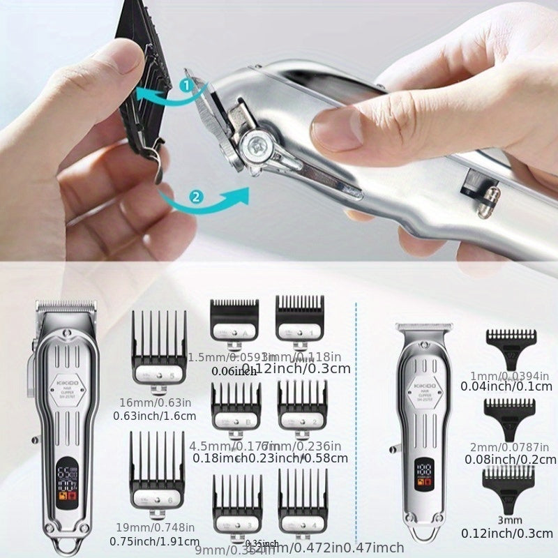 Set de cortapelos para corte de cabello masculino, diseño original