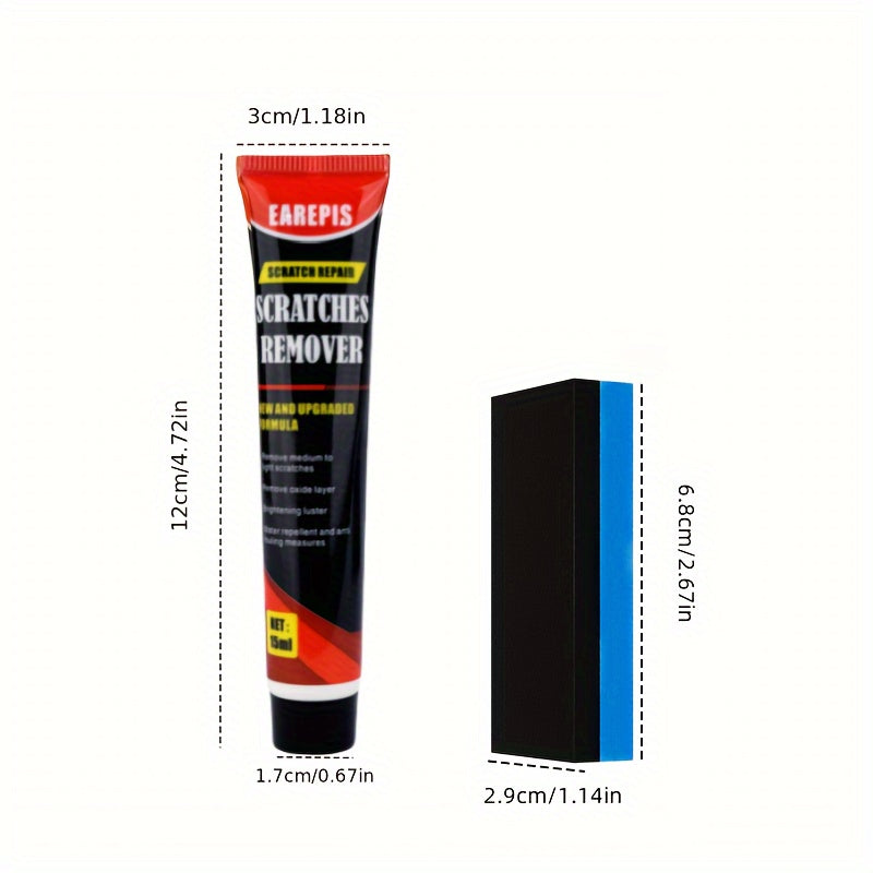 Vehicle Scratch Repair Cream for Metal Surfaces, Paint Care, Polishing