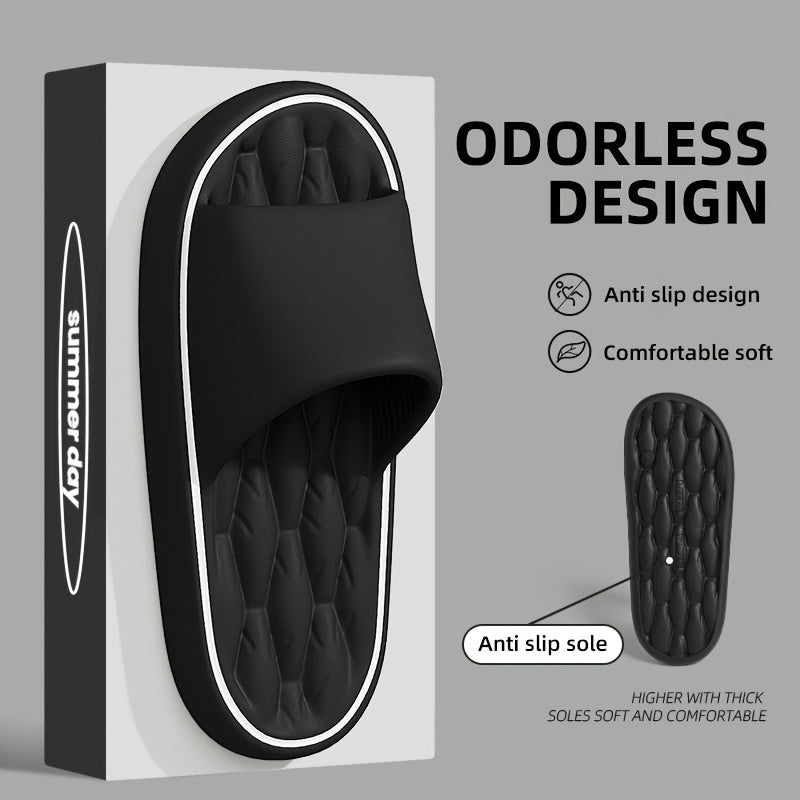 Unisex EVA Slides Open-Toe Breathable Casual Slippers Lightweight Non-Slip Indoor All-Season