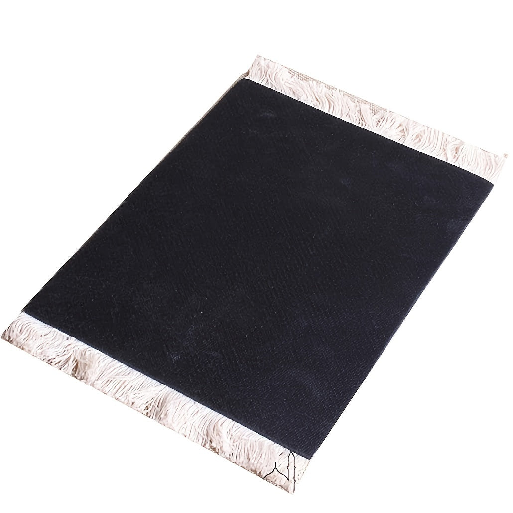 Alfombrilla de ratón de silicona trenzada mini persa estilo retro para oficina y decoración de escritorio