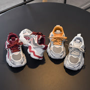 Teen Boys Girls Casual Breathable Anti-slip Sports Sneakers Low Top PU Rubber All-Season