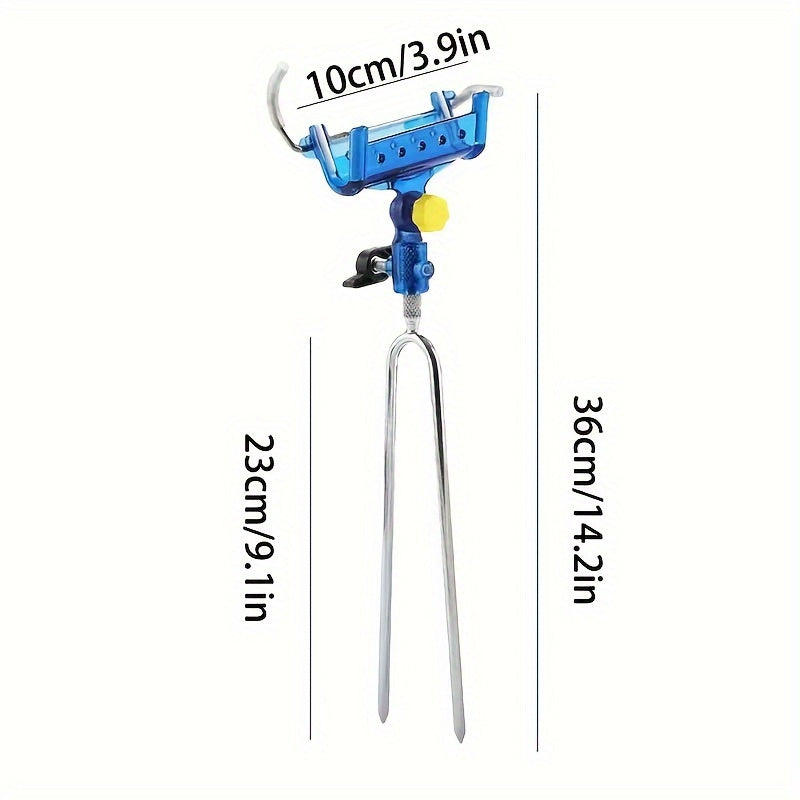 Adjustable Stainless Steel Bank Fishing Rod Holder with Anti-Corrosion Stable Rack