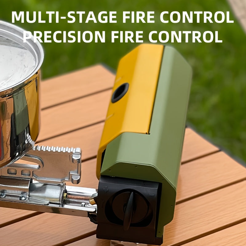 Versatile Camping Stove with Rotatable Support and Bottle Opener for Outdoor Cooking