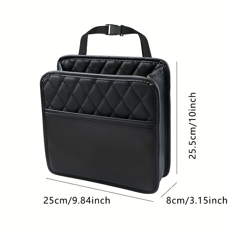 Multifunctional Car Backseat Organizer with Water Cup Holder and Tissue Storage