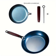 Cast Iron Skillet Set 9.5-Inch and 11-Inch Non-Stick Handle Suitable for Gas and Induction Cooking