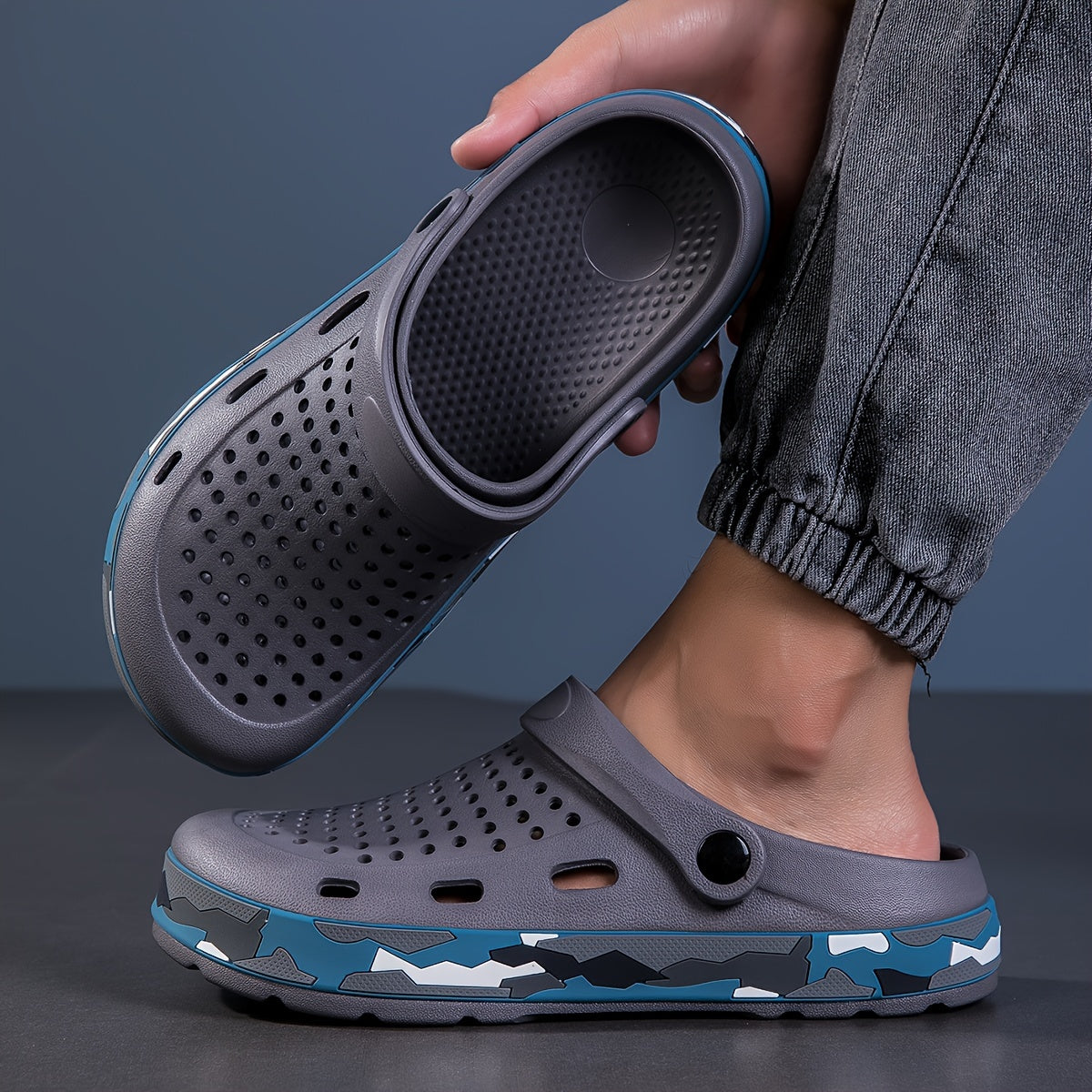 Men's Camouflage EVA Clogs for Outdoor Summer Hiking Beach Water Activities