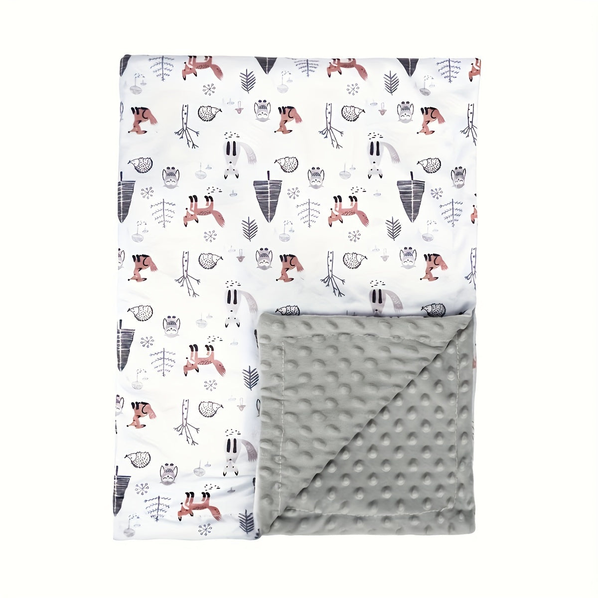 Animal Print Blanket for Kids Cozy Soft Throw Bed Cover 50x60 Inches