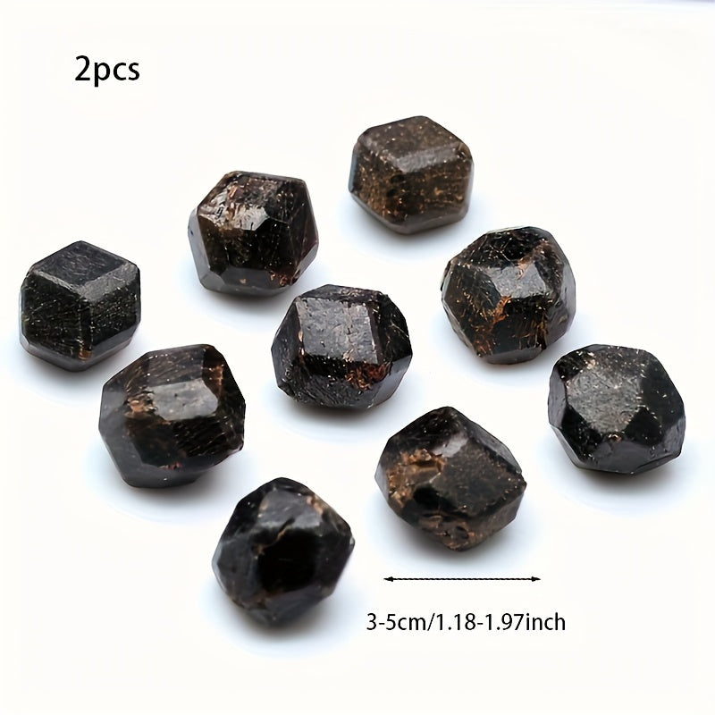 Muestra de piedra de granate crudo para meditación de chakra y equilibrio energético