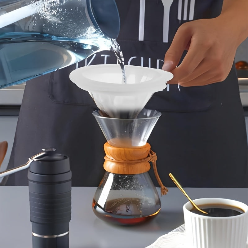 Reusable Coffee Filter with Anti-Slip Handle Fine Mesh for Straining Baby Food and Juice