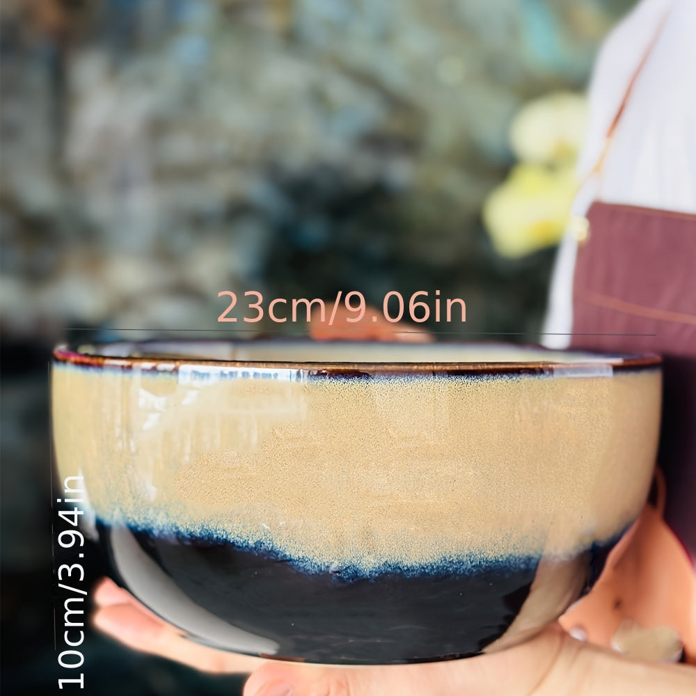 Large Ceramic Bowl for Soup Salad Ramen Kitchen Tableware Durable