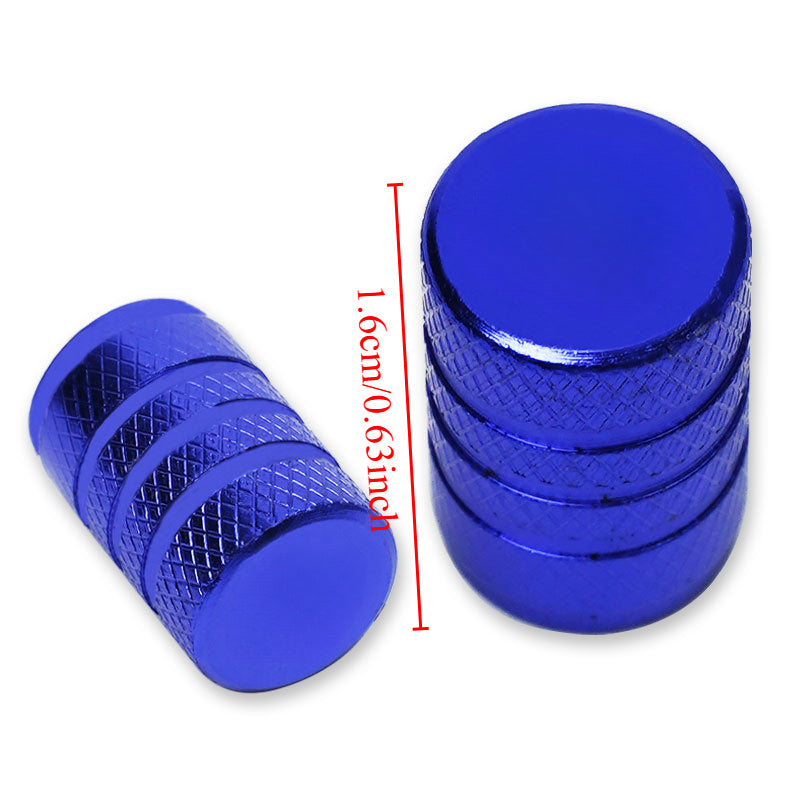 4pcs Aluminum Tire Valve Stem Cap Covers for Car Wheels Black Durable