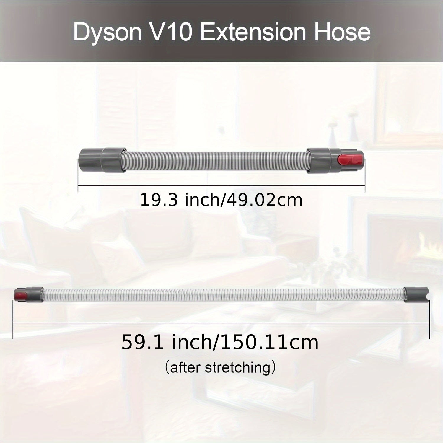 Flexible Extension Hose for Dyson V7 V8 V10 V11 V12 V15 Vacuum Cleaners