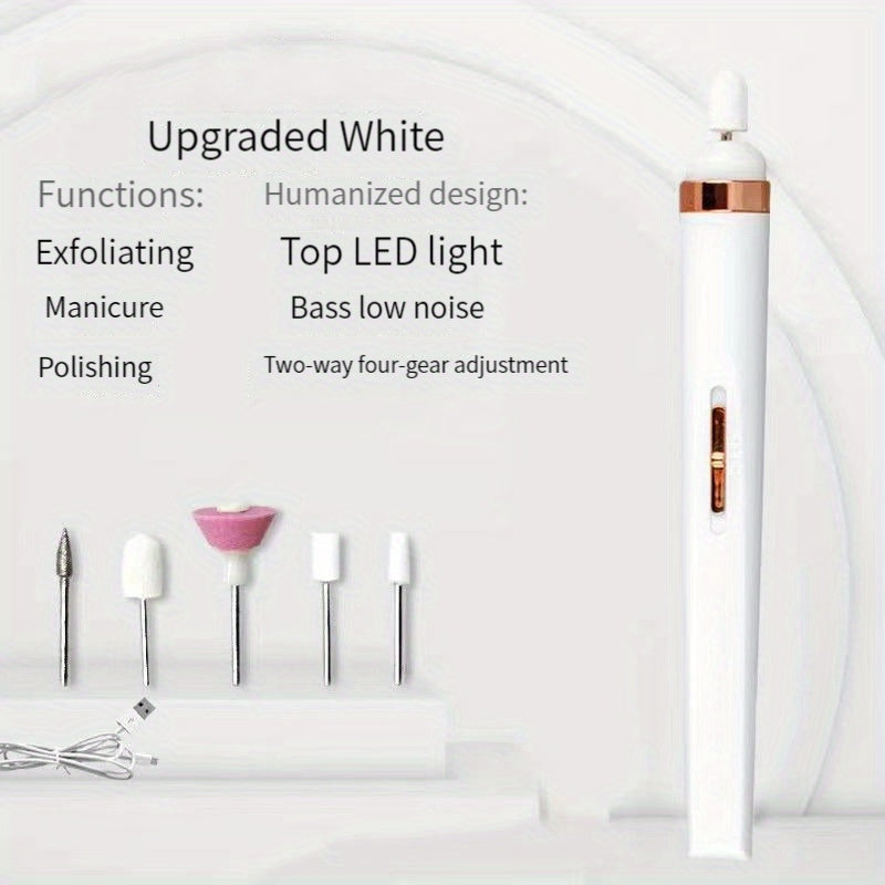 Electric Nail Drill Kit for Manicure and Pedicure with Dead Skin Removal and Nail Polish Tool