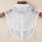 Adjustable Lace Collar for Blouses Shirts Dresses Breathable Polyester