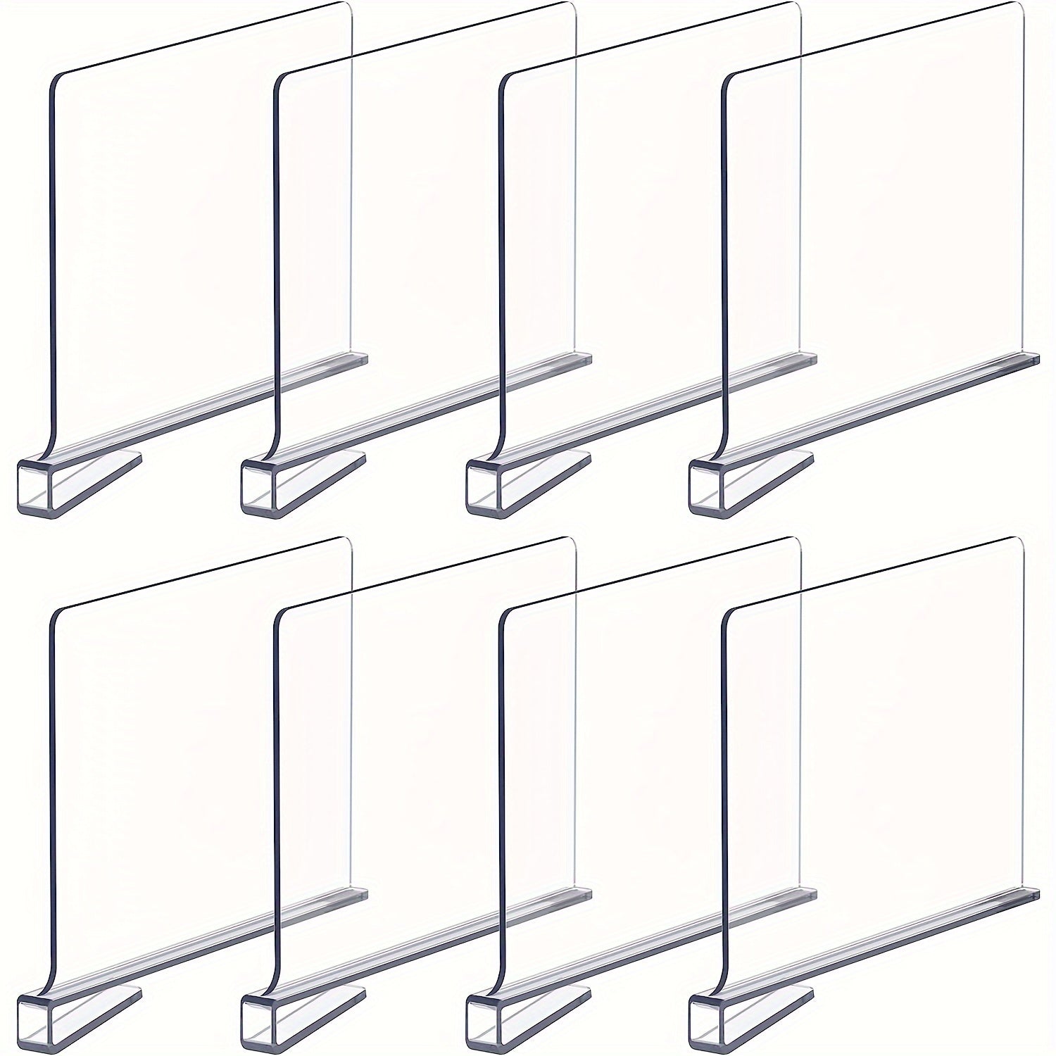 Plastic Bag Storage Dividers Sets of 2 4 6 8 12 for Closet Bathroom Office Organization