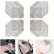 Set of 20 Microfiber Steel Fleece Scrub Pads for Wet Dry Cleaning