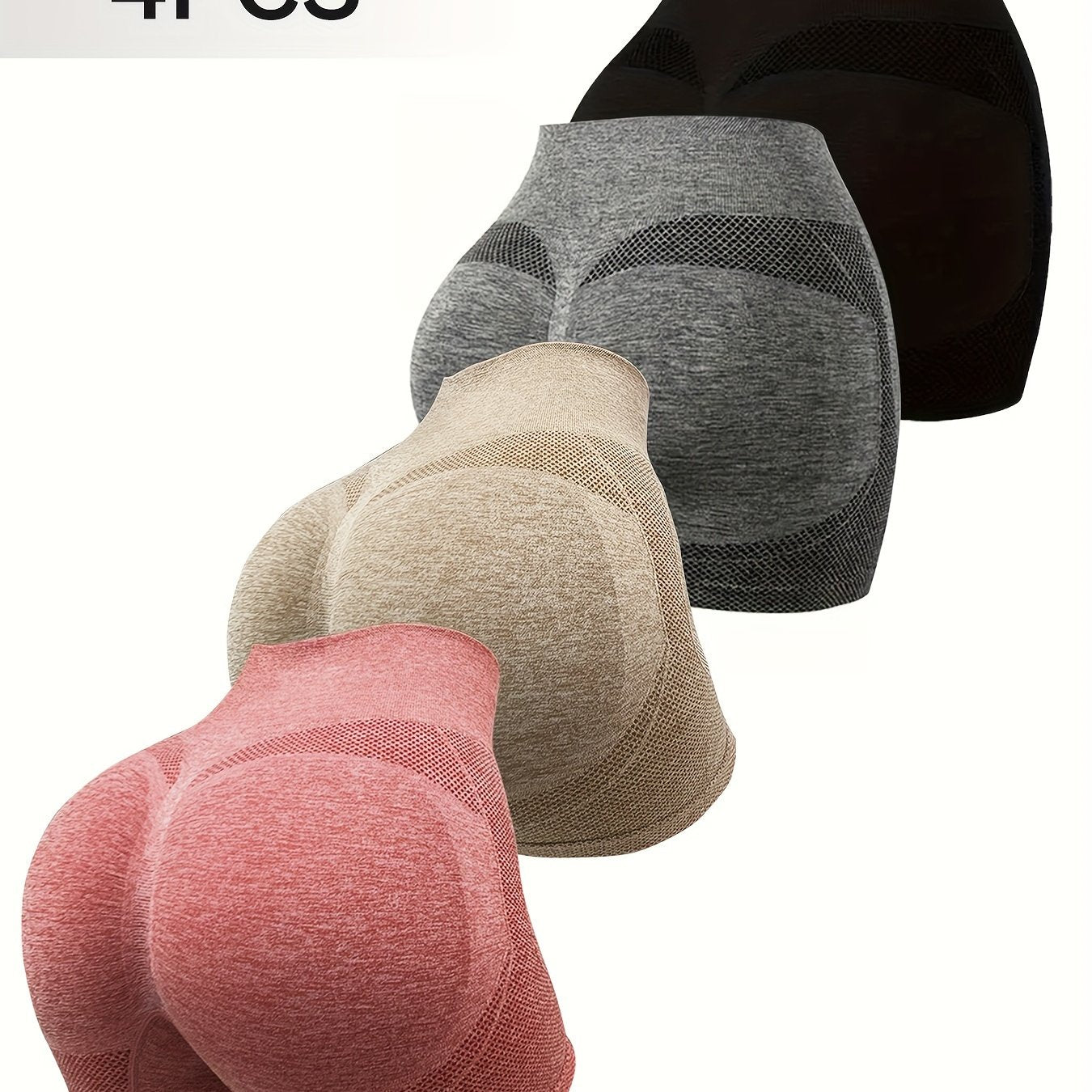 Leggings de cintura alta de color sólido para mujer con raya lateral, tela de punto elástica, cómodos para uso diario