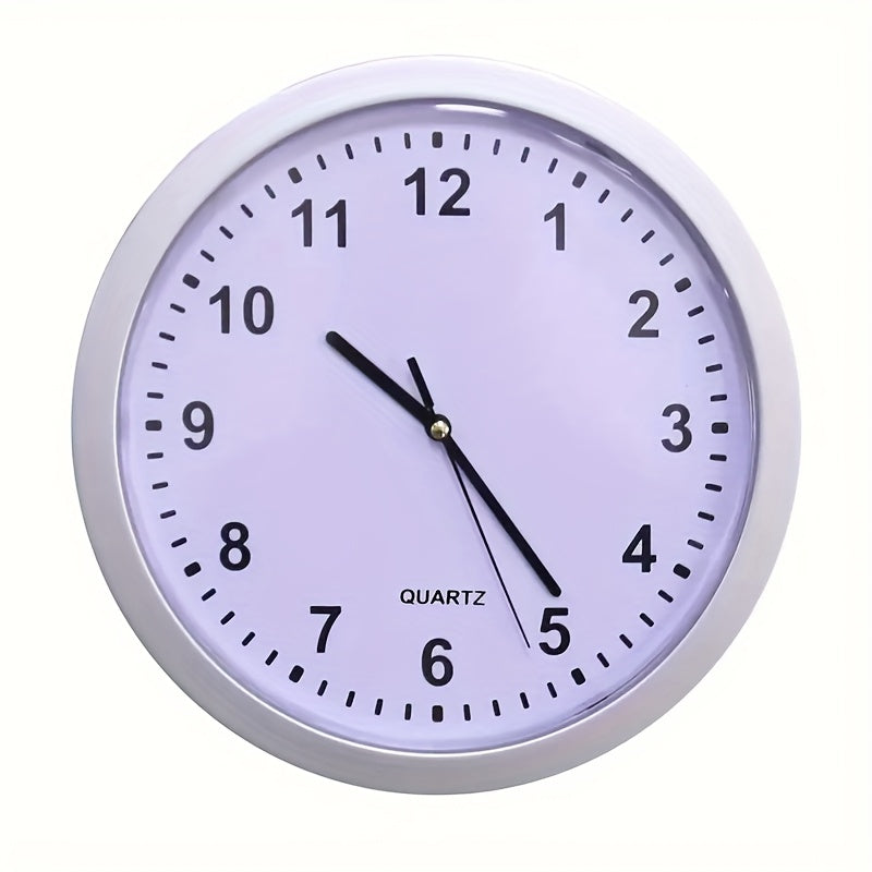 Reloj de pared con compartimento de seguridad oculto, marco de metal, esfera blanca