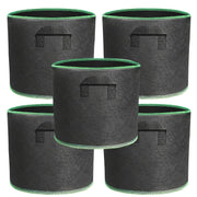 Turli o'lchamlarda mavjud bo'lgan mustahkam o'simlik yetishtirish sumkalari, turli xil gullar, sabzavotlar va boshqalar uchun ekish uchun bezakli chetlar bilan.