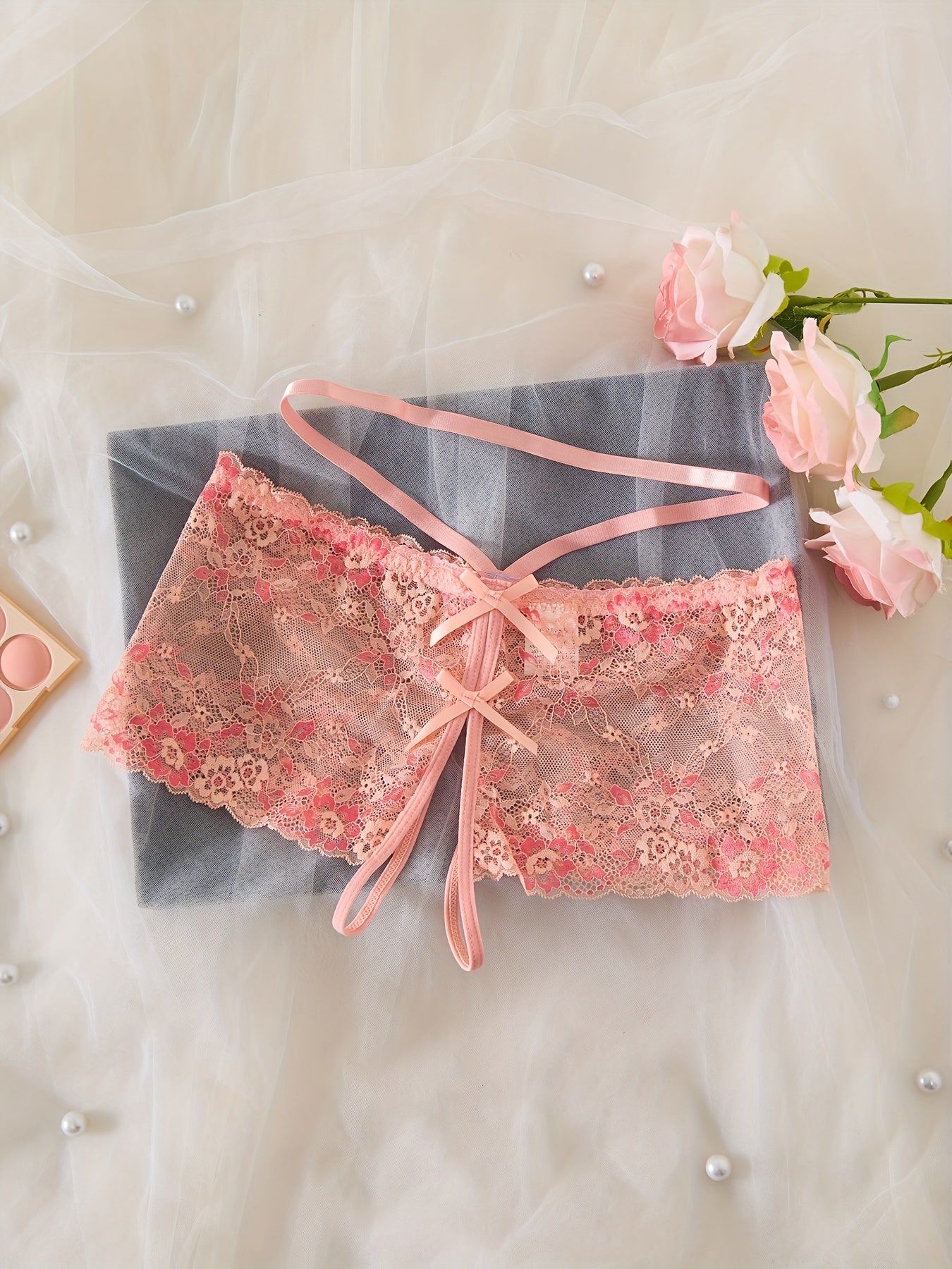 Women's Seductive Lace Lingerie Set with Adjustable Straps