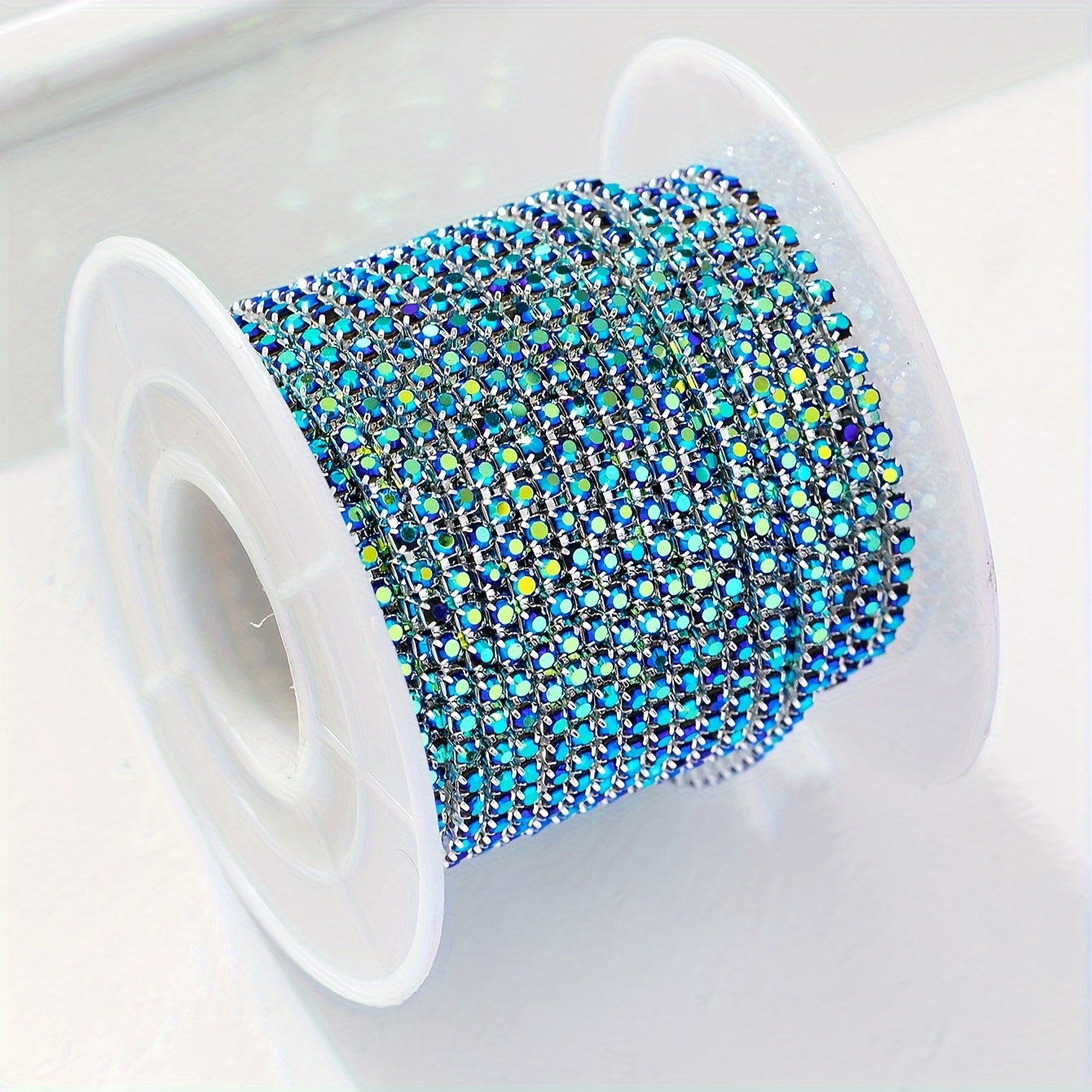 Рулон цепочки из страз длиной 450 см для ногтевого искусства, обуви, одежды, изготовления украшений