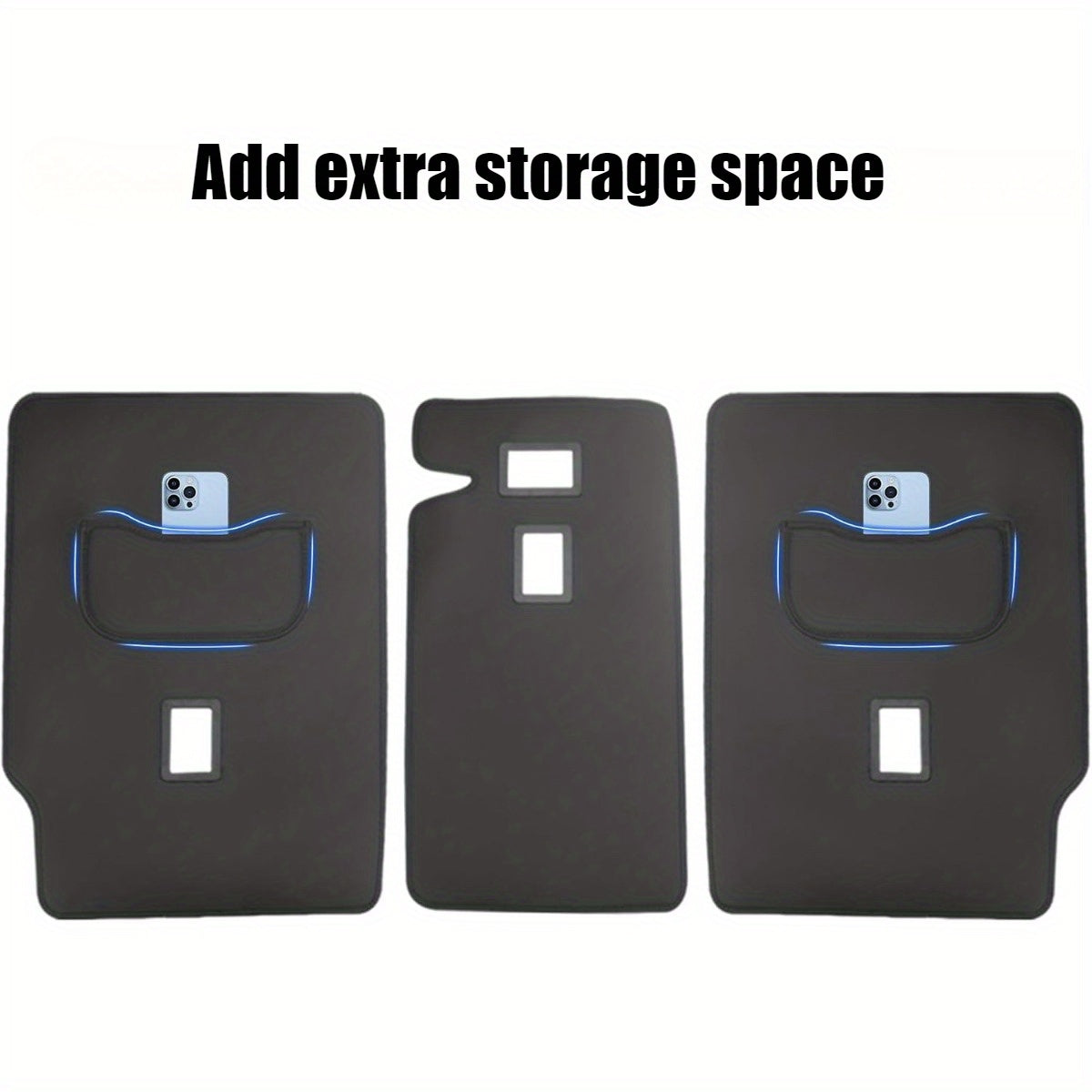 Black PU Leather Rear Seat Backrest Protector for Cars Dustproof and Stylish