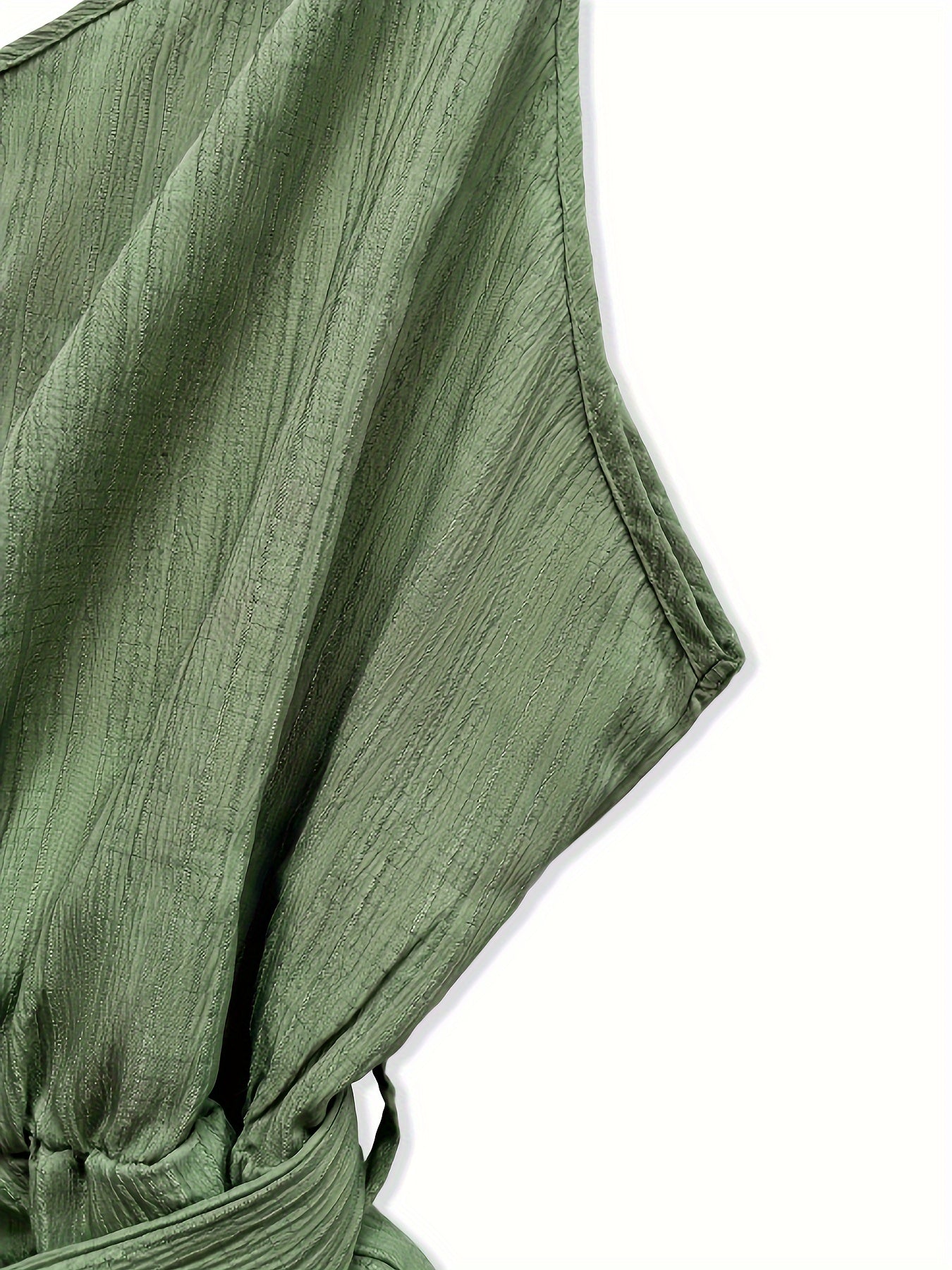 Plus Size Sleeveless One Shoulder Romper for Summer Elegant Clothing