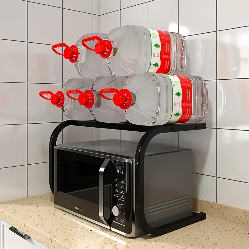 Versatile Kitchen Microwave Oven Stand Multi-Level Countertop Organizer