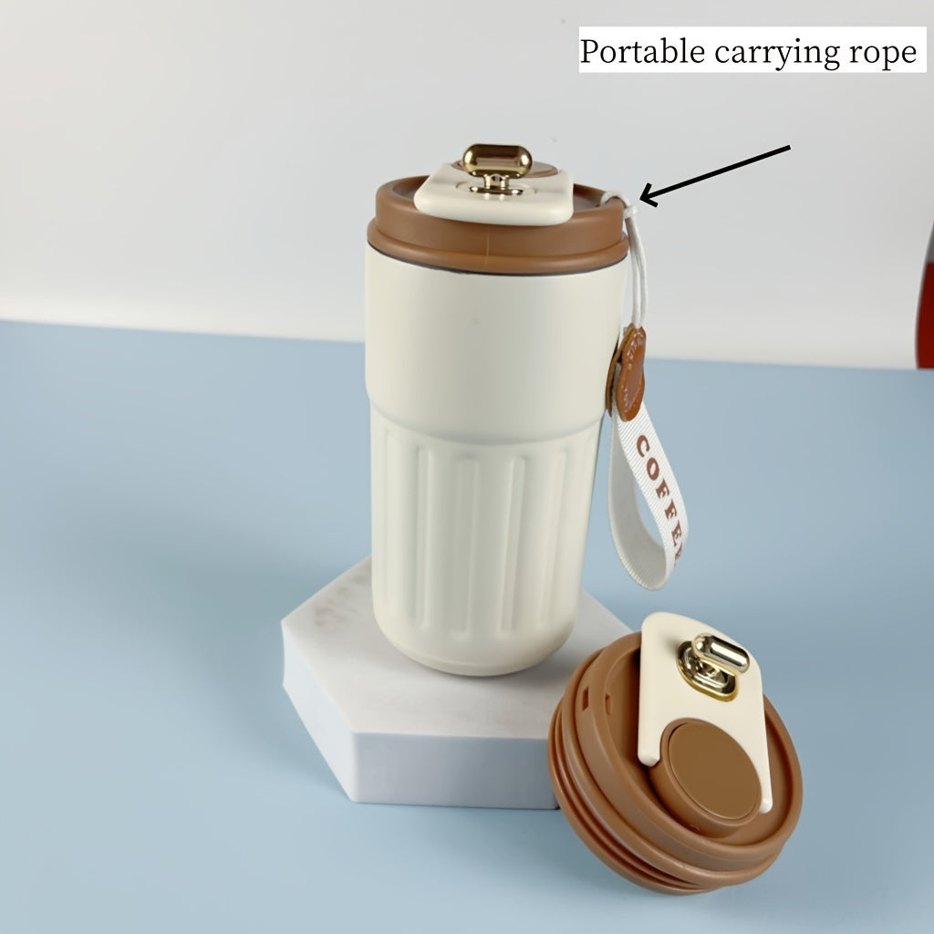 Double-Layer Stainless Steel Vacuum Coffee Mug Portable for Car Travel